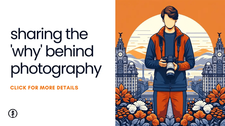 sharing the 'why' behind photography advert from the VuePoint photography