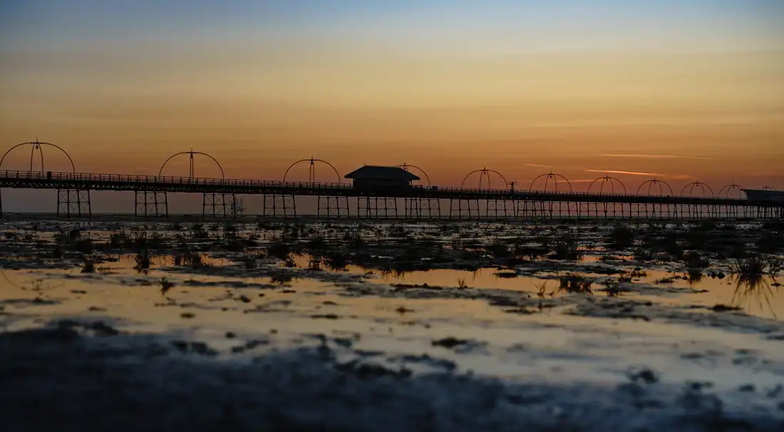 Southport Beach at Sunset